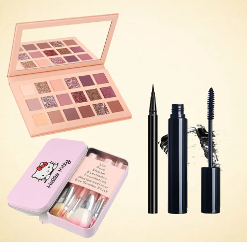 4-in-1 Makeup Deal! Save Big on Eyeshadow, Eyeliner, Mascara, and Brushes